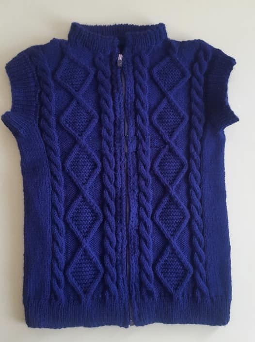 Örgü Erkek Çocuk Fermuarlı Yelek Modeli Yapılışı