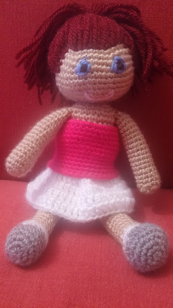 Ivory Ice Crystals Doll Amigurumi Crochet Free Pattern