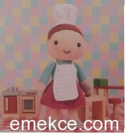 Amigurumi Crochet Doll Aşçı Bebek Free Pattern Yapılışı
