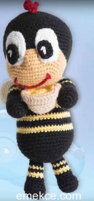 Amigurumi Crochet Bee (Sevimli Arı) Free Pattern Yapılışı