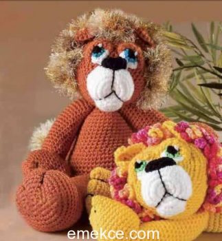 Amigurumi Crochet Lion (Aslan) Free Pattern Yapılışı