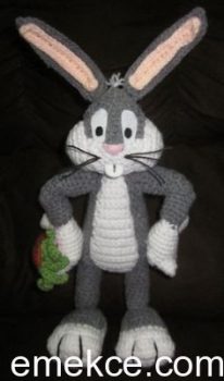 Amigurumi Crochet Tavşan Bugs Bunny Pattern Yapılışı