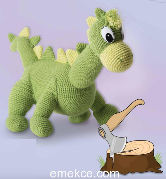 Amigurumi Crochet Dinozor Free Pattern Yapılışı