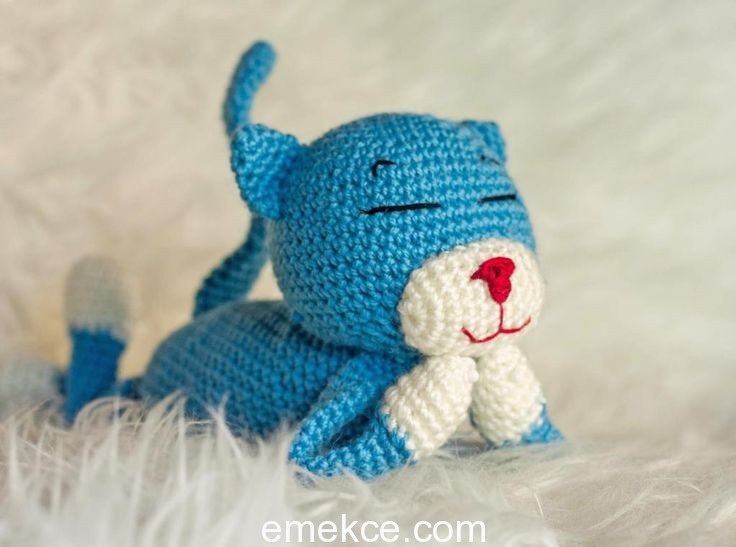 Amigurumi Crochet Cat (Kedi) Amineko Free Pattern Yapılışı