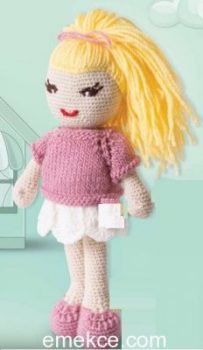 Amigurumi Crochet Doll (Sarı Saçlı Kız) Free Pattern Yapılışı
