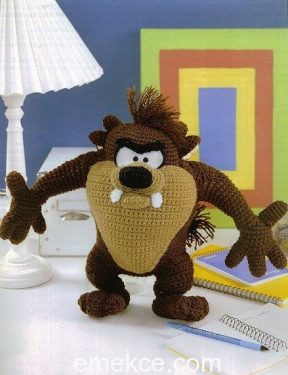 Amigurumi Taz Tazmanya Canavarı Yapımı