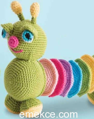 Amigurumi Crochet Tırtıl Free Pattern Yapımı
