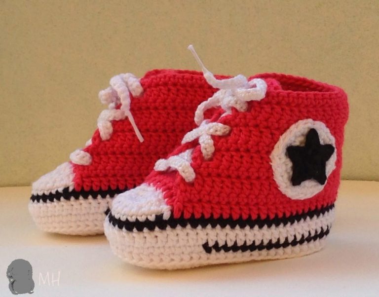 Kırmızı Örgü Converse Patik Yapılışı