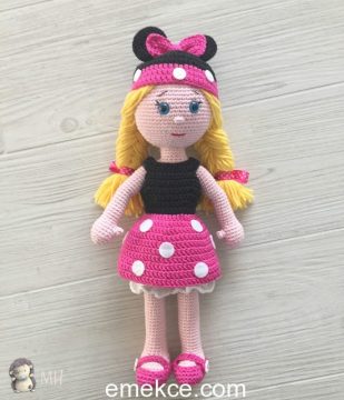 Amigurumi Minnie Kız Tarifi