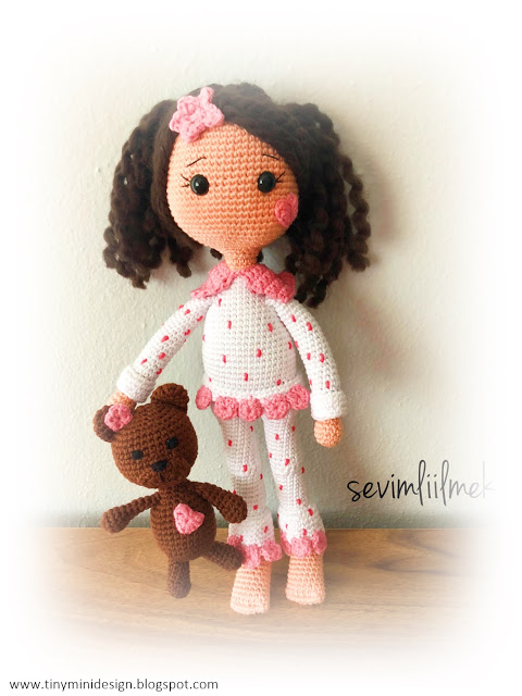 Amigurumi Pijamalı Bebek Tarifi-Amigurumi Pajamas Doll Free Pattern