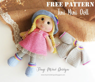 Amigurumi Doll Curly Child Free English Pattern