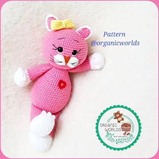 Amigurumi Crochet Strawberry Cat Free Pattern