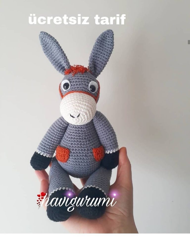 Amigurumi Sevimli Eşek Yapımı