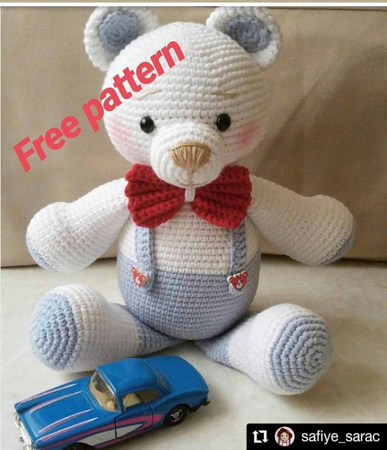 Amigurumi Papyonlu Ayıcık Yapımı