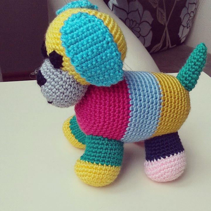 Amigurumi İle Renkli Köpek