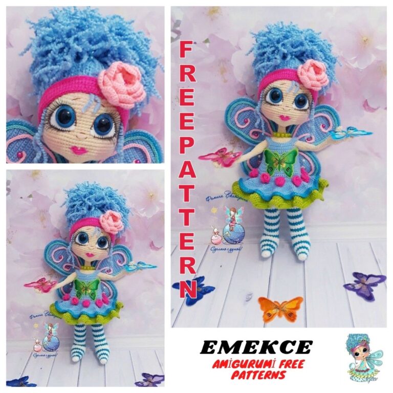 Butterfly Doll Amigurumi Free Crochet Pattern