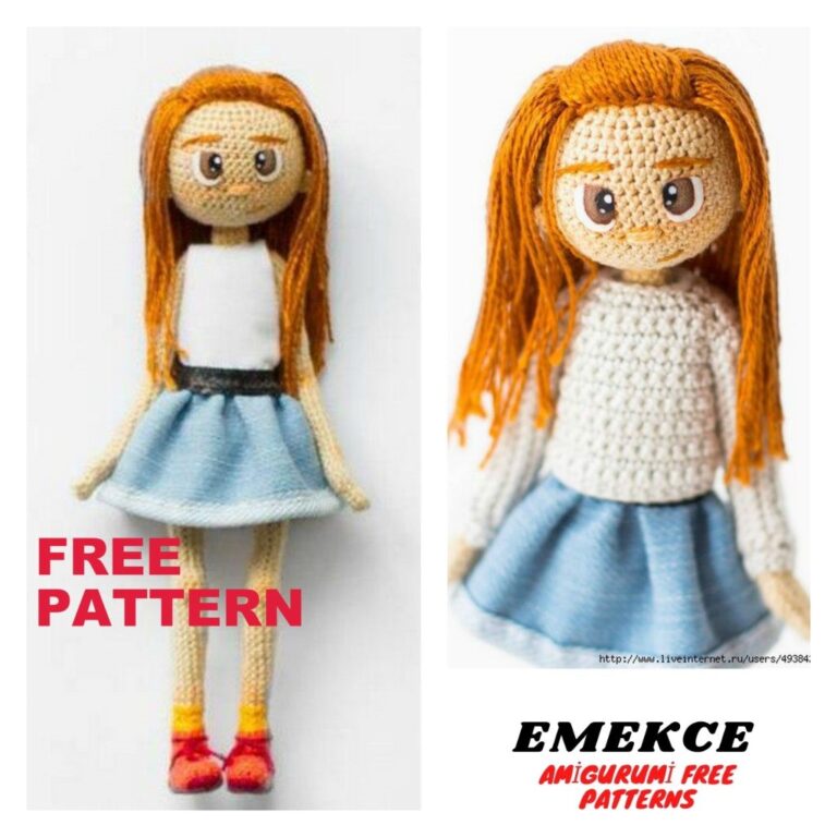 Sweet Girl Amigurumi Doll Free Crochet Pattern