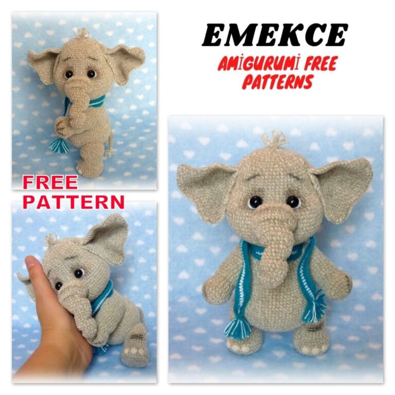 Little Cute Elephant Amigurumi Free Crochet Pattern