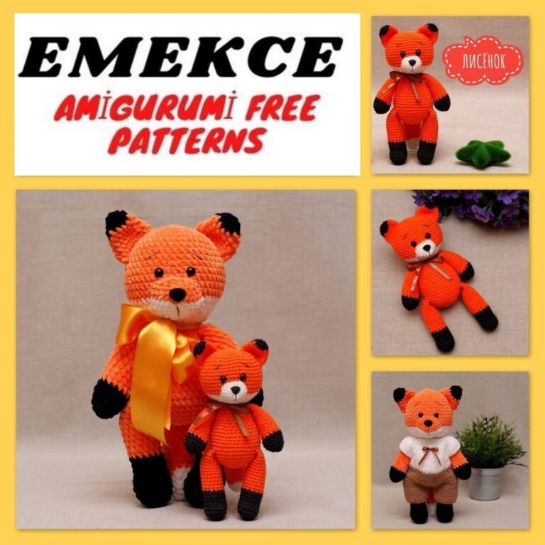 Cute Fox Amigurumi Free Crochet Pattern
