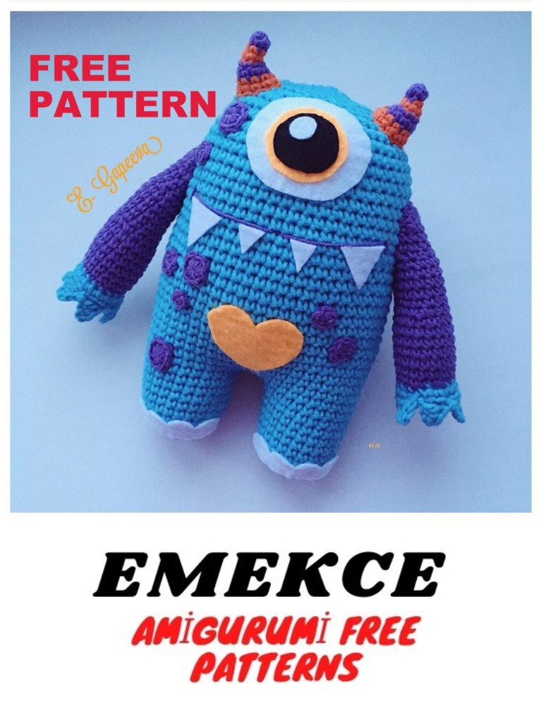 Monster Amigurumi Free Crochet Pattern