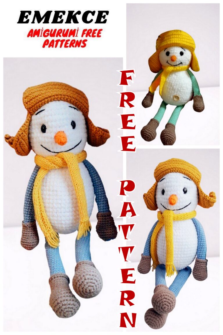 Cute Snowman Amigurumi Free Crochet Pattern