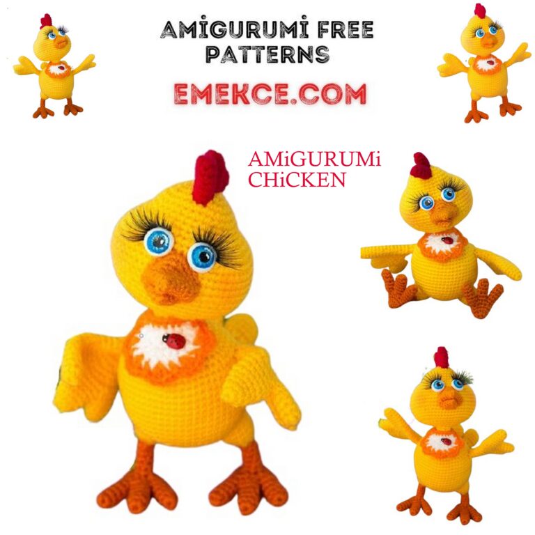 Cute Chicken Amigurumi Free Pattern
