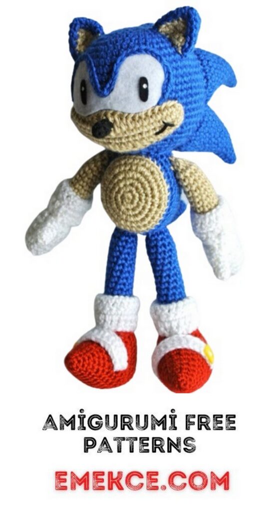  Süper Sonic Amigurumi Free Crochet Pattern