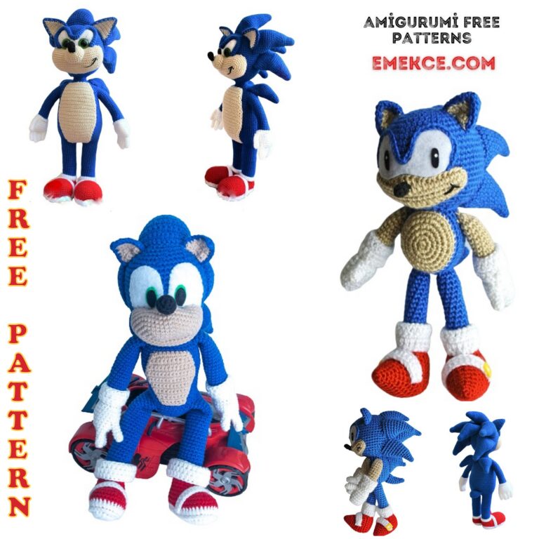 Süper Sonic Amigurumi Free Crochet Pattern