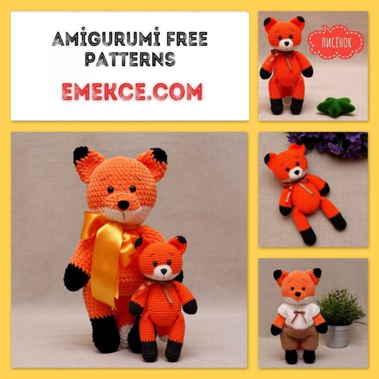 Amigurumi Cute Fox Free Crochet Pattern