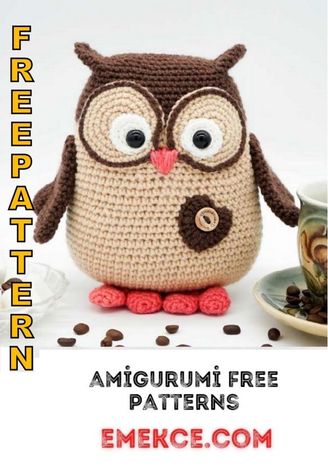 Cute Owl Amigurumi Free Pattern