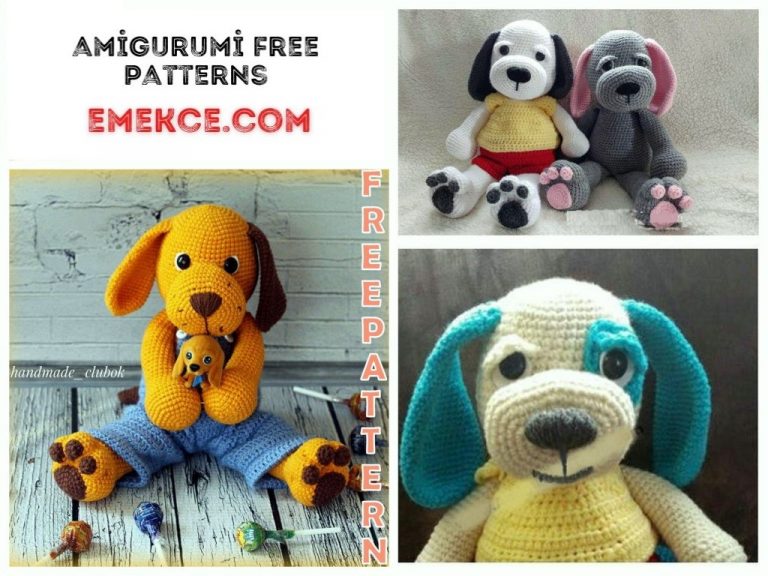 Amigurumi Big Cute Dog Free Crochet Pattern