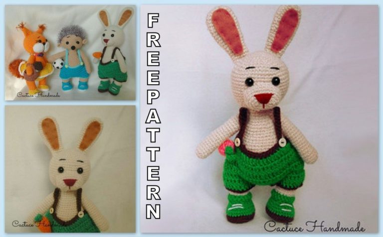 Jumpsuit Bunny Amigurumi Free Pattern