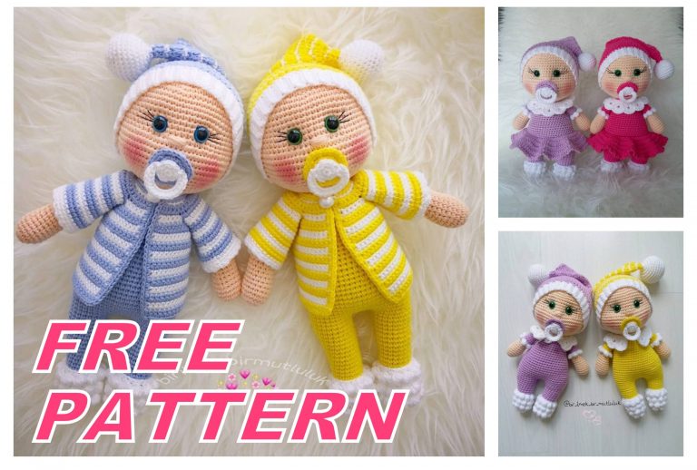 Amigurumi Pacifier Doll Free Crochet Pattern