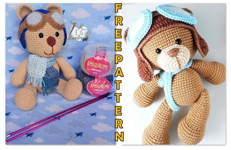 Amigurumi Flyer Bear Free Crochet Pattern