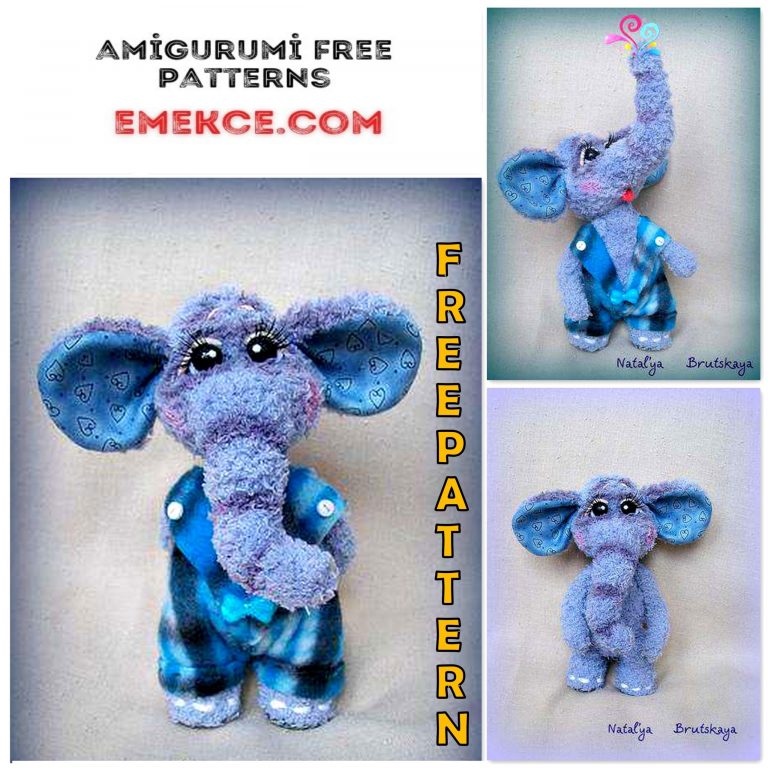 Amigurumi Cute Elephant Free Crochet Pattern