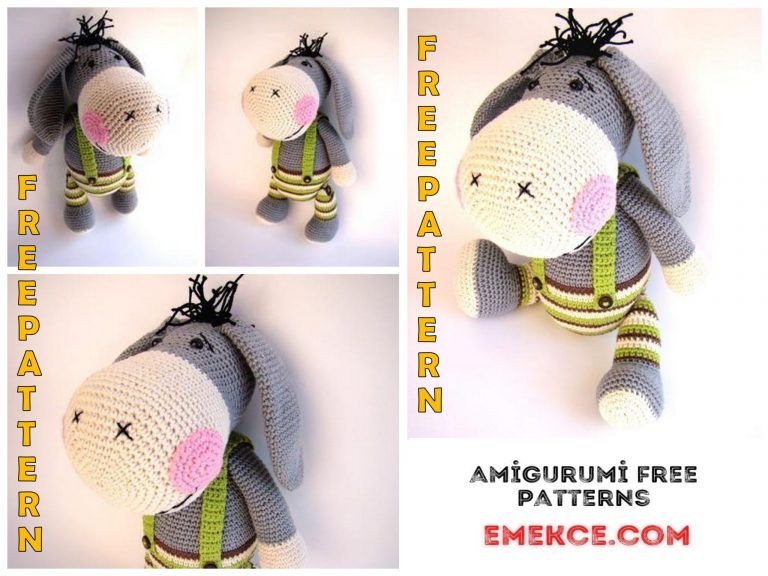 Amigurumi Cute Donkey Free Crochet Pattern