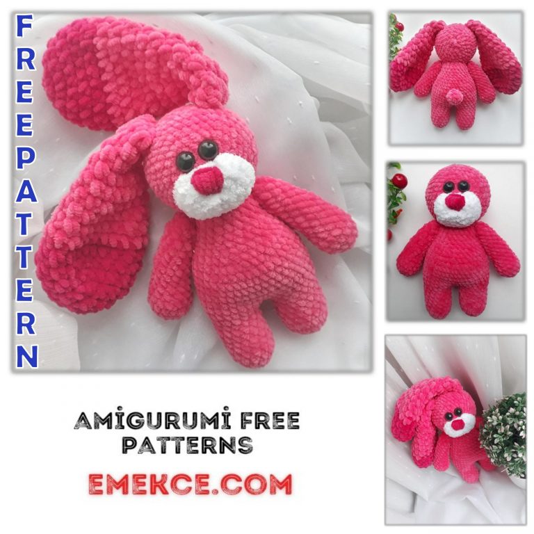 Amigurumi Pink Cute Bunny Free Crochet Pattern