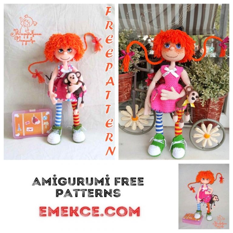 Pippi Doll Amigurumi Free Crochet Pattern