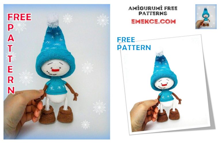 Amigurumi Cute Snowman Free Crochet Pattern