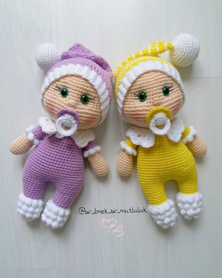 Amigurumi Doll Pacifier Baby Free Crochet Pattern