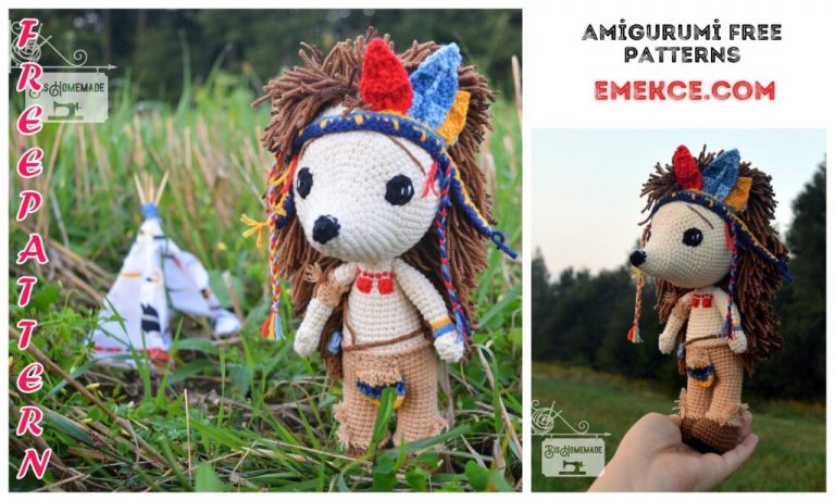 The Last Mohican Hedgehog Amigurumi Free Pattern