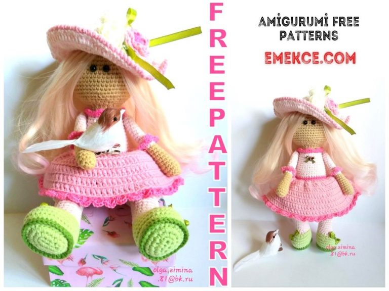 Amigurumi Doll Rosette Free Crochet Pattern