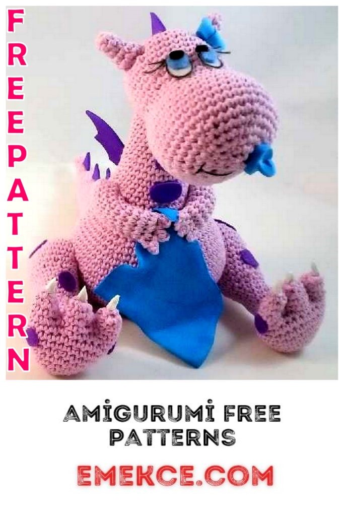 Amigurumi Baby Dragon Free Crochet Pattern