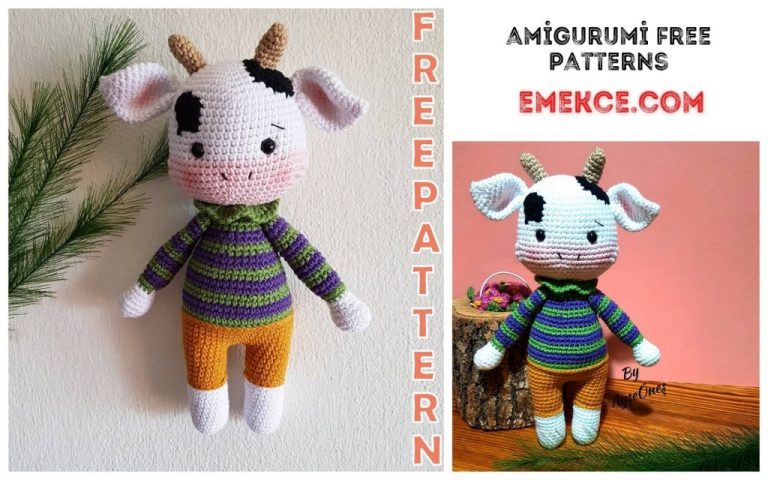 Amigurumi Cute Cow Free Crochet Pattern