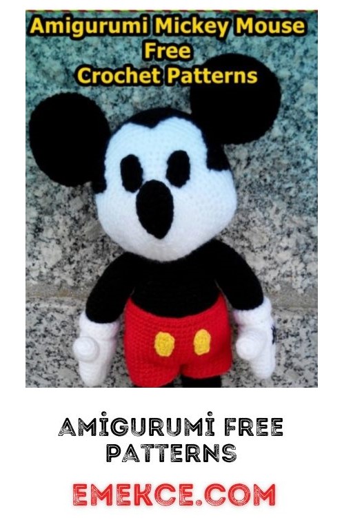 Amigurumi Mickey Mouse Free Crochet Pattern