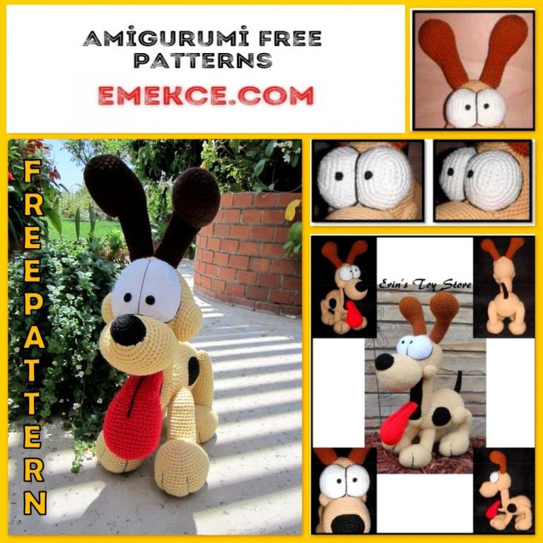 Amigurumi Dog Odie Free Crochet Pattern