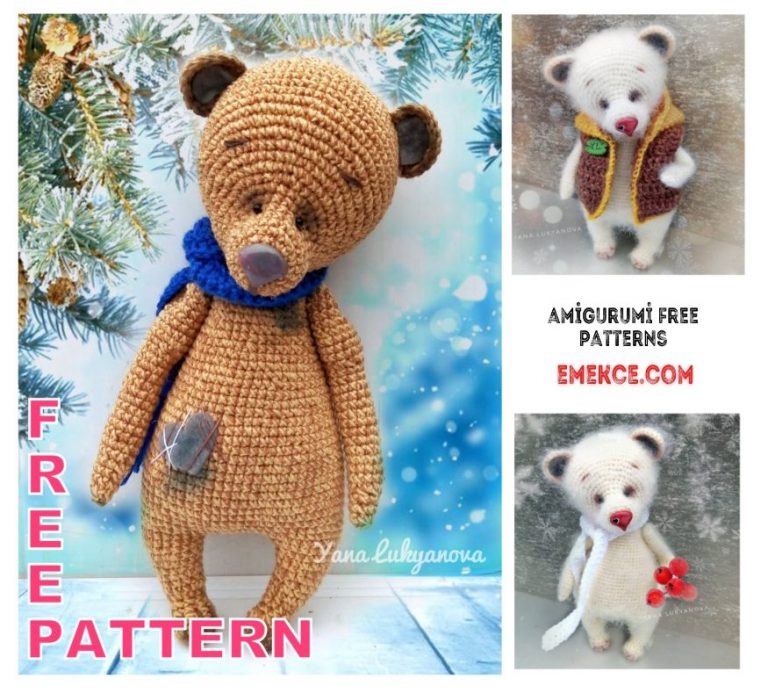 Teddy Bear Amigurumi Free Crochet Pattern