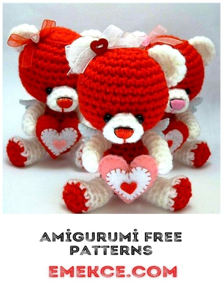 Amigurumi Valentines Bear Free Crochet Pattern