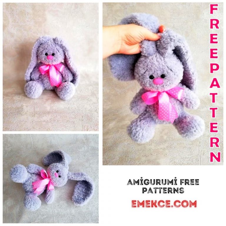 Amigurumi Fluffy Bunny Free Crochet Pattern