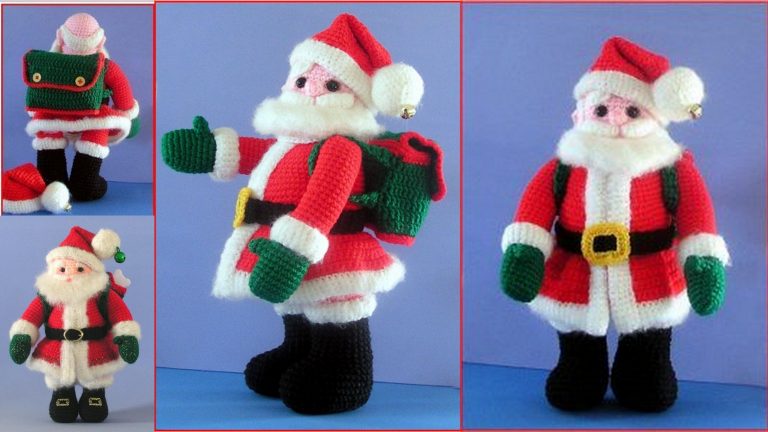 Here Comes Santa Claus Amigurumi Free Pattern